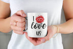 I Love Us Mug/ Custom picture/ Valentines Day Gift