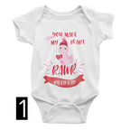 You Make my Heart RAWR Dinosaur Valentines Day Baby Bodysuit/ Onesie