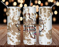 Cow Print Tumbler, State Pride Skinny Tumbler, Rodeo Lover Gift