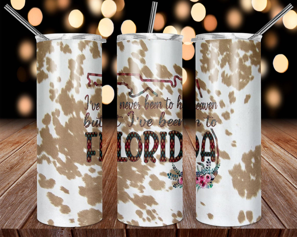 Cow Print Tumbler, State Pride Skinny Tumbler, Rodeo Lover Gift