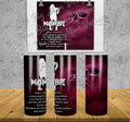 Mombie Mom Personalized 20 oz skinny Tumbler