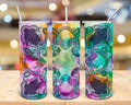 Colorful Paisley Personalized 20 oz skinny Tumbler