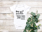 Boy / Girl Noun Baby Bodysuit/ Onesie