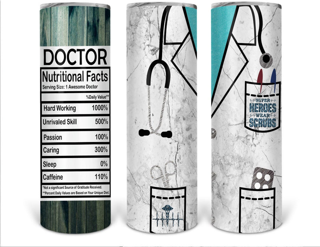 Doctor's Personalized 20 oz skinny Tumbler