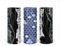 Blue Bee Comb Wrap 20 oz skinny Tumbler