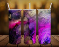 Pink and Purple Alcohol Paint Look Personalized 20 oz skinny Tumbler