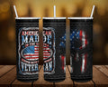 American Made Veteran Personalized 20 oz skinny Tumbler