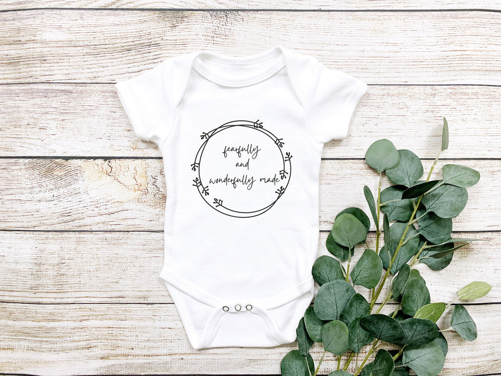Fearfully and Wonderfully Made Baby Bodysuit/ Onesie
