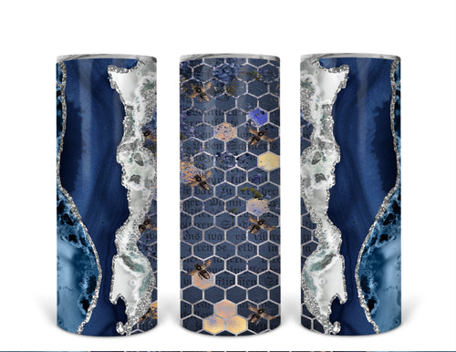 Blue bee Personalized 20 oz skinny Tumbler
