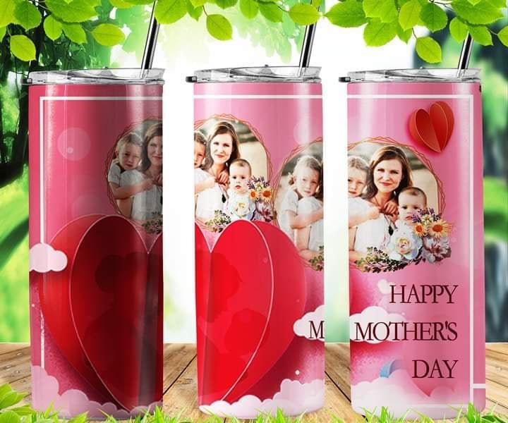Mother's Day Photo Personalized 20 oz skinny Tumbler