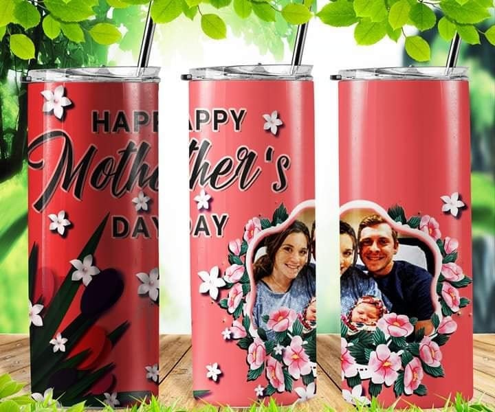 Mother's Day Photo 2 Personalized 20 oz skinny Tumbler