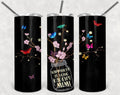 Happiness is being a Mimi/Grandma Personalized 20 oz skinny Tumbler