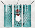Zero Clucks Given Personalized 20 oz skinny Tumbler
