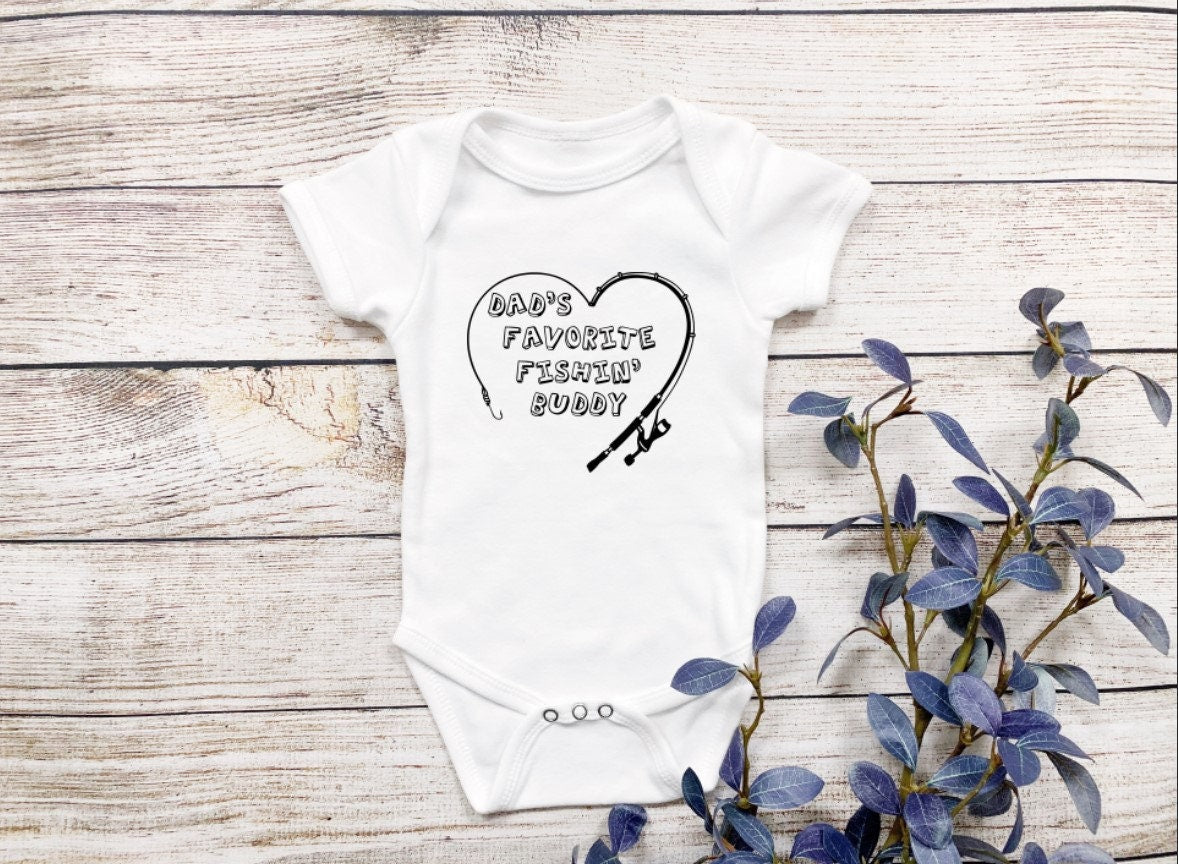 Daddy's little fishin' buddy Baby Bodysuit/ Onesie