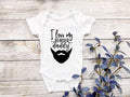 Love my bearded daddy Baby Bodysuit/ Onesie
