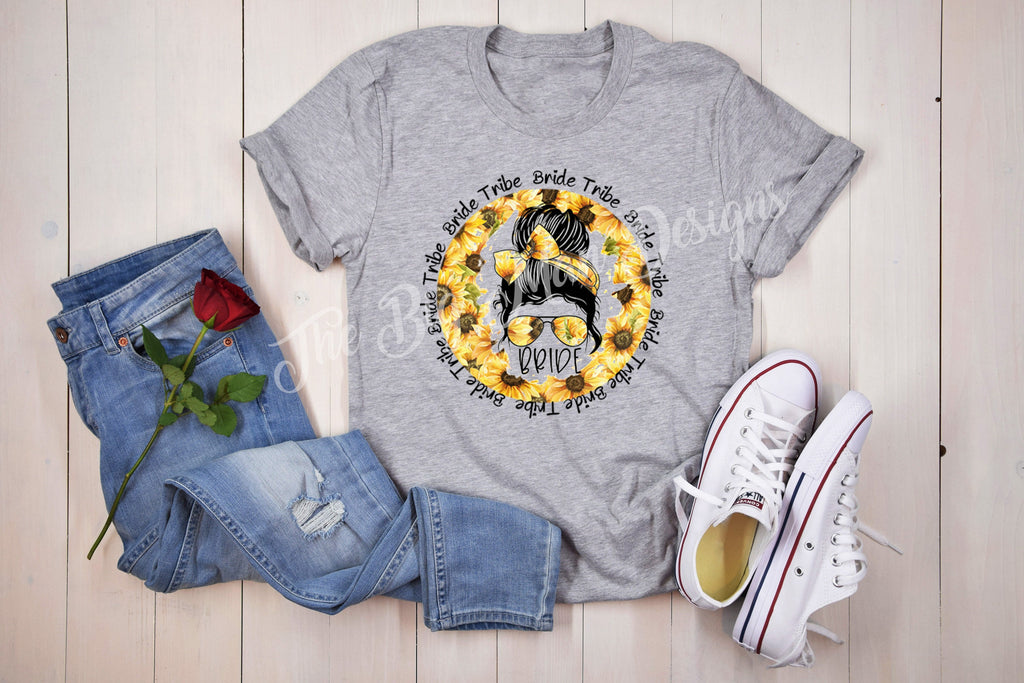 Bride Tribe Sunflower T-Shirt