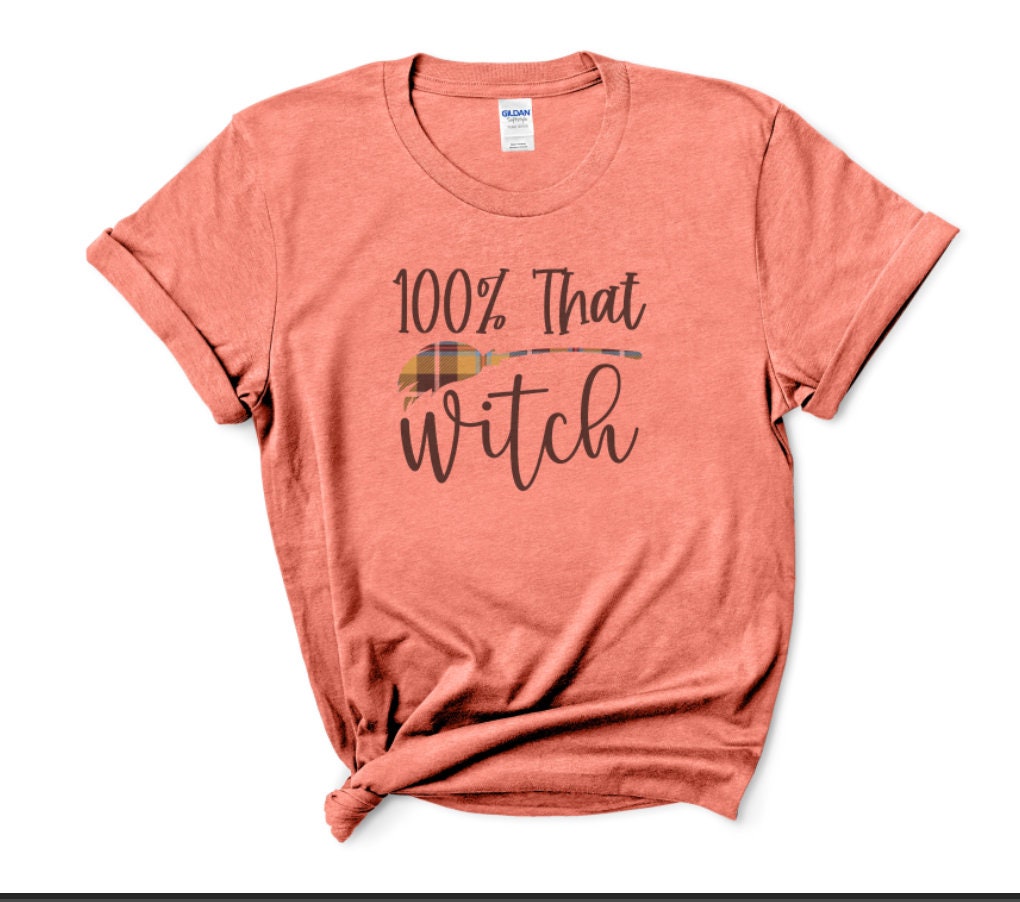 100 % That Witch Fall Shirt - Funny Halloween Tee - DTF Printed Cotton
Description: Celebrate autumn in style with our 100 Percent That Witch Fall Shirt. Printed using DTF technology on 100 percent cotton, this tee delivers a vibrant, durable design that pops. Perfect for Halloween parties, casual fall outings, or themed events, this funny Halloween tee brings a playful yet spooky vibe to your wardrobe. Available in popular colors including grey, orange, white, and natural.
