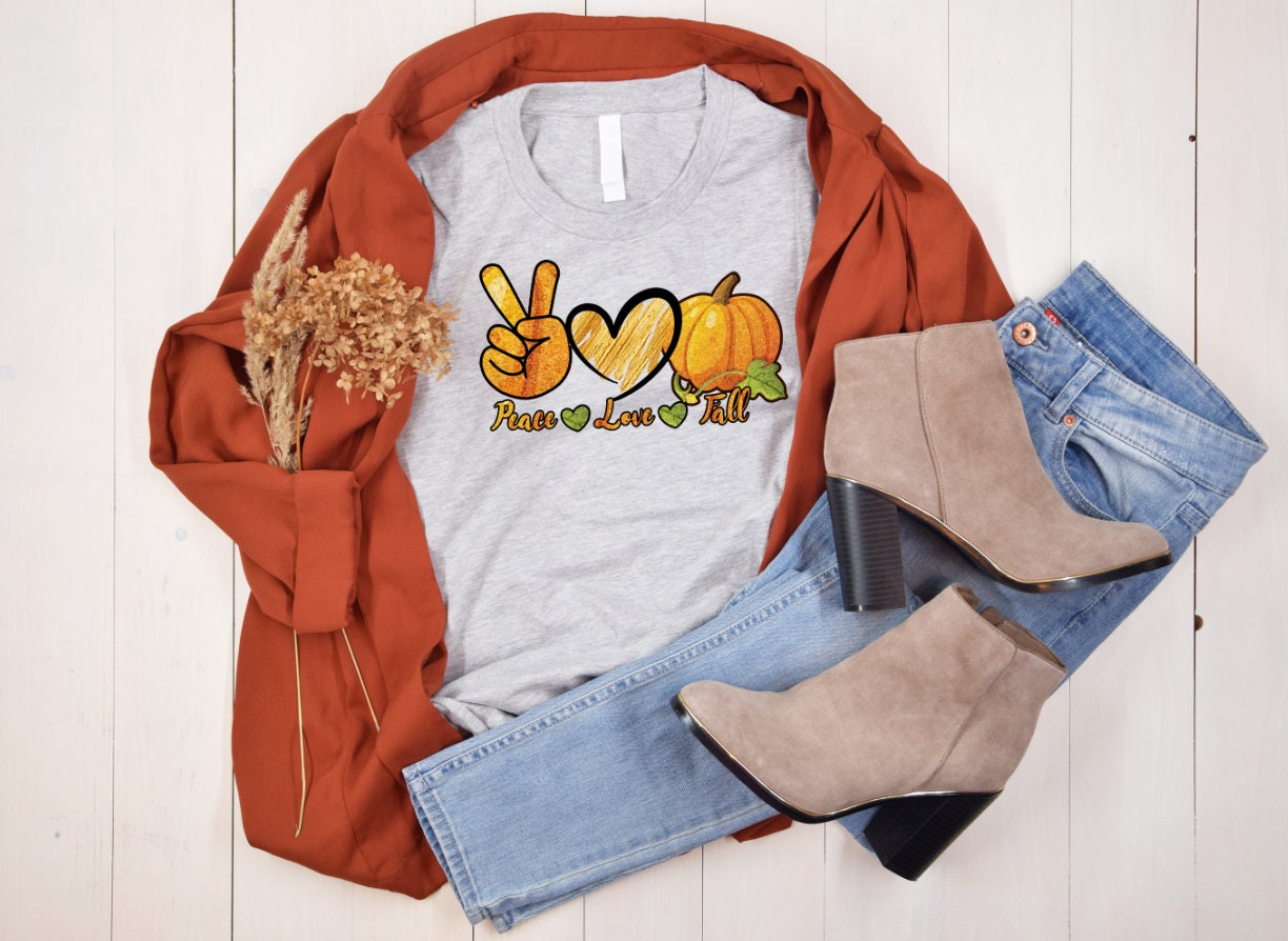 Peace Joy Fall Sublimation Shirt- NO VINYL