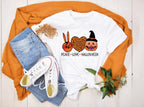 Peace Love Halloween Pumpkin Halloween Shirt