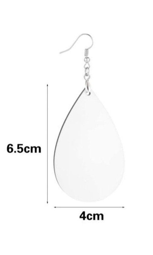 Halloween Ghosts and Pumpkin Teardrop Earrings / Teardrop Dangle Earrings / Jewelry