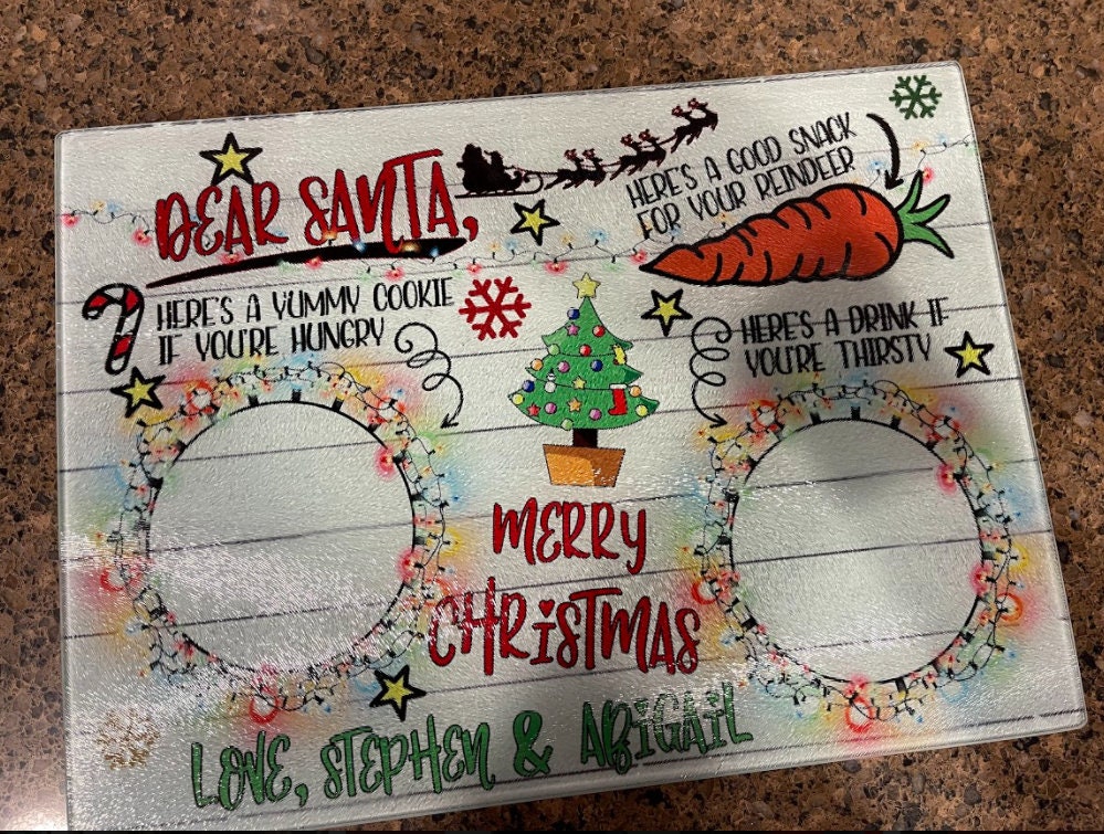 Valentine's Day Personalized Sweet Tray | Valentines Sweet Plate | Glass Cutting Board | Cutting Boards | Cutting Board Personalized