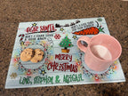 Dear Santa Dinosaur Personalized Cookie Tray | Santa Cookie Plate | Glass Cutting Board | Cutting Boards | Cutting Board Personalized