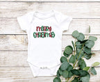 Merry Christmas... Christmas Baby Bodysuit/ Onesie/ Tshirt