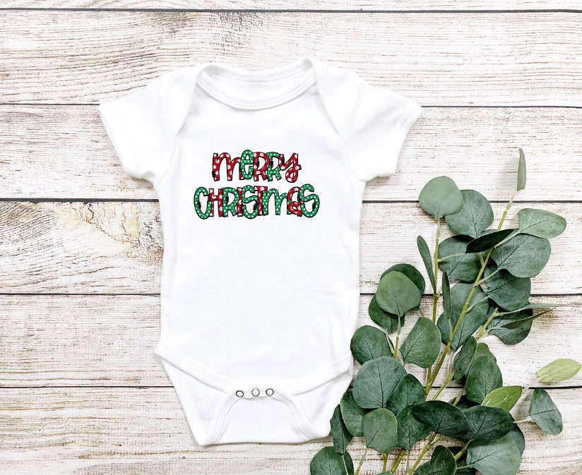 Merry Christmas... Christmas Baby Bodysuit/ Onesie/ Tshirt