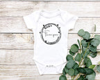 Personalized Last Name Baby Announcement Onesie | Coming Soon