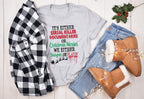 Sleighin' or Slayin' Christmas Tee, Serial Killer Documentary Fan Shirt