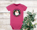 Merry Christmas... Santa Claus Hot Pink Christmas Baby Bodysuit/ Onesie/ Tshirt