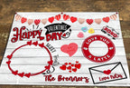 Valentine's Day Personalized Sweet Tray | Valentines Sweet Plate | Glass Cutting Board | Cutting Boards | Cutting Board Personalized