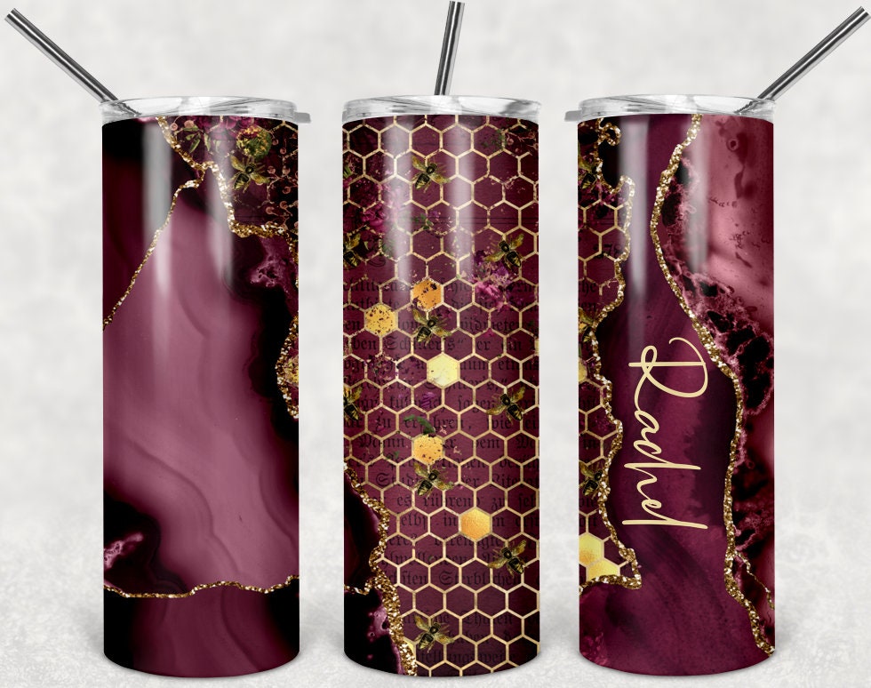 Ruby bee Personalized 20 oz skinny Tumbler