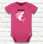 Feed Me Shark Baby Bodysuit: Gerber Onesie