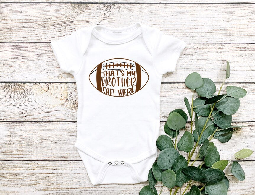 That's My Brother Football Baby Bodysuit, Gerber Onesie