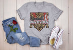 Baseball Mom T-Shirt | Leopard Print, Sublimation Design