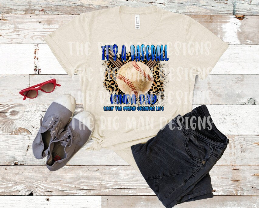 Baseball Grandma T-Shirt | Sublimation Design, Team Colors