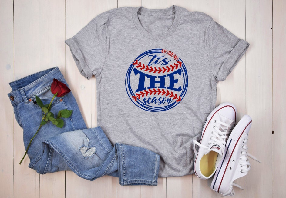Tis the Season Grandma Baseball T-Shirt | Sublimation Bella Canvas