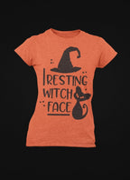 Resting Witch Face Halloween T-Shirt - Heather Orange Tee - Spooky Season Shirt
🎃 Get Ready for Spooky Season! 🎃
Celebrate Halloween in style with our Heather Orange Halloween T-Shirt! Perfect for pumpkin patches, haunted houses, and trick-or-treating, this 100% cotton tee features a high-quality Direct to Film (DTF) print for a bold, long-lasting design.