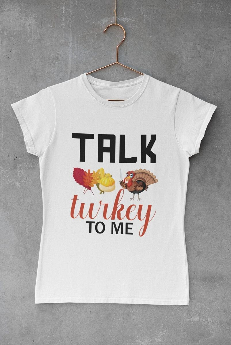 Pumpkin spice and Talk Turkey Woman's Fall Shirt