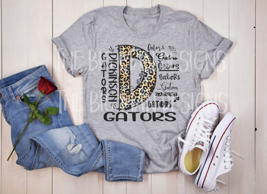 Dickinson Gators T-Shirt, Doodle Design, Soft Unisex Fit