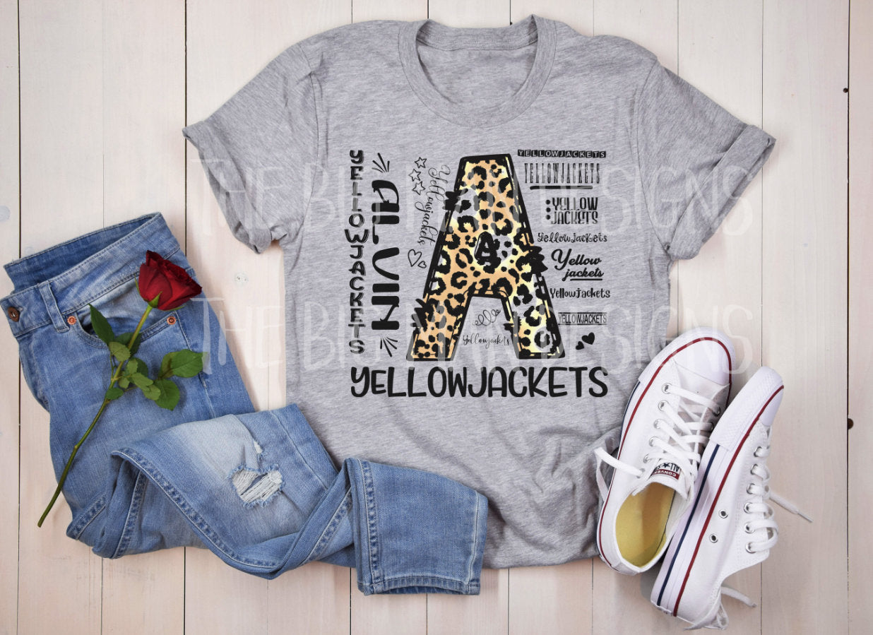 Alvin Yellowjackets Yellowjackets Doodle T-Shirt