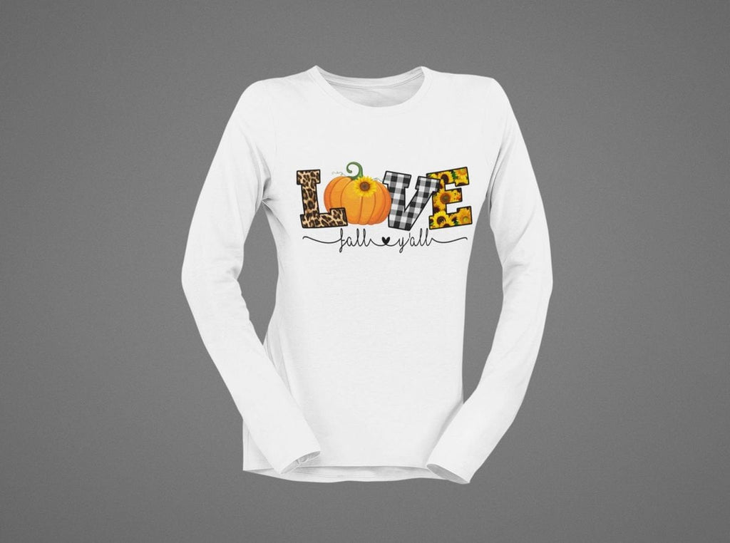 LOVE Fall Yall Long Sleeve Dry Fit Shirt