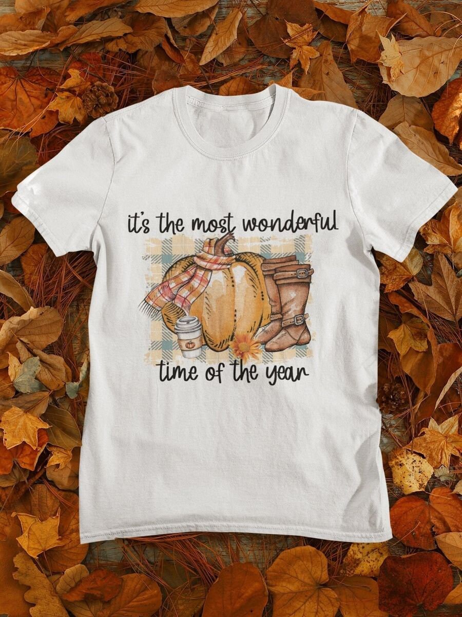 Fall Pumpkin Shirt, Most Wonderful Time of the Year Tee
