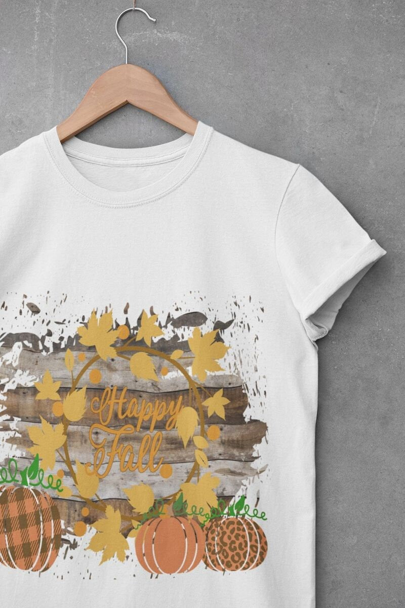 Happy Fall - 2 Designs- Thanksgiving Woman's Fall Shirt
