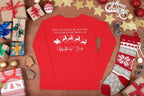 Merry Christmas Santa Sleigh Long Sleeve Cotton Shirt