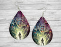 Halloween Scary Movies Teardrop Earrings / Teardrop Dangle Earrings / Jewelry