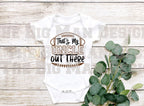 Baby Football Bodysuit - That's My Uncle Out There Onesie for Boys & Girls