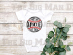 That's my Uncle Out there Baseball Baby Bodysuit/ Onesie / baby girl baseball outfit/ baby boy baseball outfit