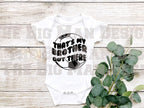 That's my Brother Out there Soccer Baby Bodysuit/ Onesie / baby girl soccer outfit/ baby boy soccer outfit